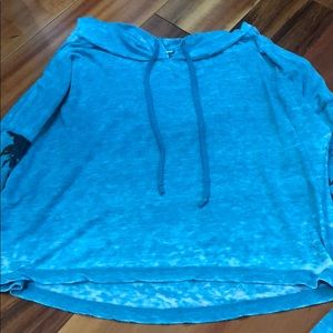 Teal cropped sweatshirt